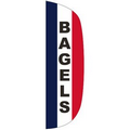 "BAGELS" 3' x 10' Stationary Message Flutter Flag
